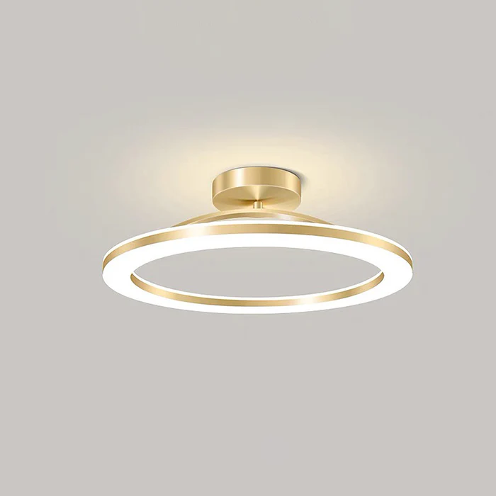 LuxeGlow – Modern Iron LED Ceiling Light for a Glamorous Hallway