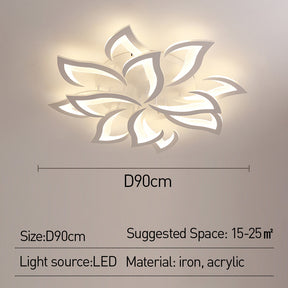 Florentia - Modern LED Ceiling Light with Floral Design