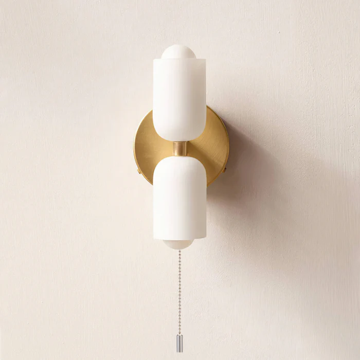 CreamGlow – Elegant Double-Head Wall Sconce for Modern Sophisticatio