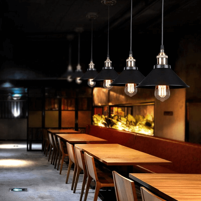 BrassGlow – Vintage Industrial Cone Pendant Light for Classic Ambiance