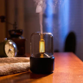 AuraMist - Elegant aroma diffuser with soft lighting and cordless design