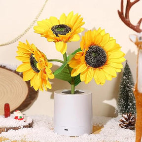 GlowFloral - Radiant Sunflower-Inspired Lamp with Soft LED Glow