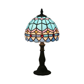 ArtGlow - Tiffany Shaped Handcrafted Stained Glass Lamp for luxurious decor