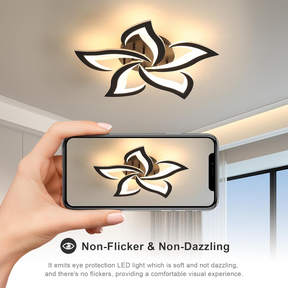 Florentia - Modern LED Ceiling Light with Floral Design