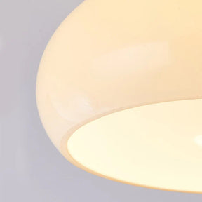 AuraLuxe - Artistic Round Glass Ceiling Light for Hallway Elegance