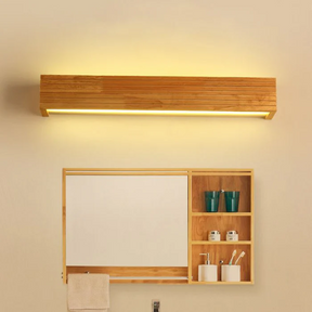 GlowLume - Sleek Rectangular Mirror Wall Light for Modern Bathroom Décor