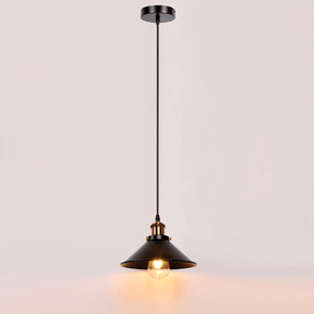 BrassGlow – Vintage Industrial Cone Pendant Light for Classic Ambiance