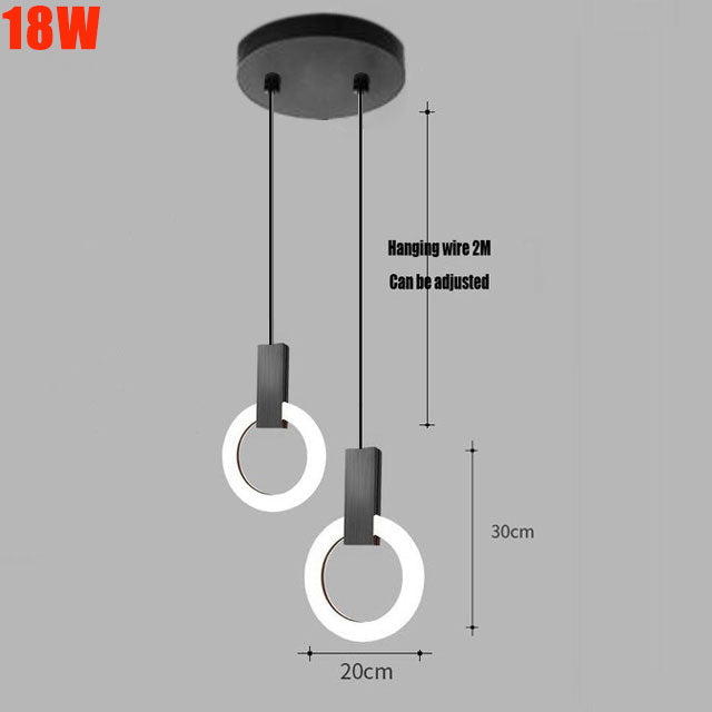 NordicGlow – Elegant and Modern Ring LED Pendant Light for Any Room