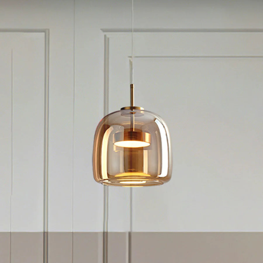 LumaGlobe – Elegant Pendant Light with Glass Shade and Minimalist Design