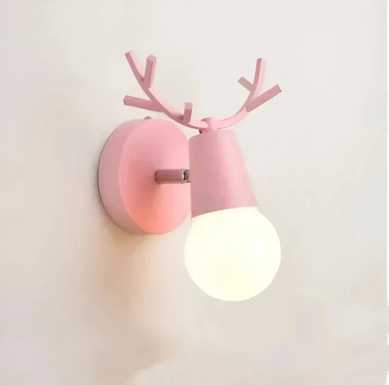 AntlerGlow - Scandinavian LED Wall Light with Rustic Charm