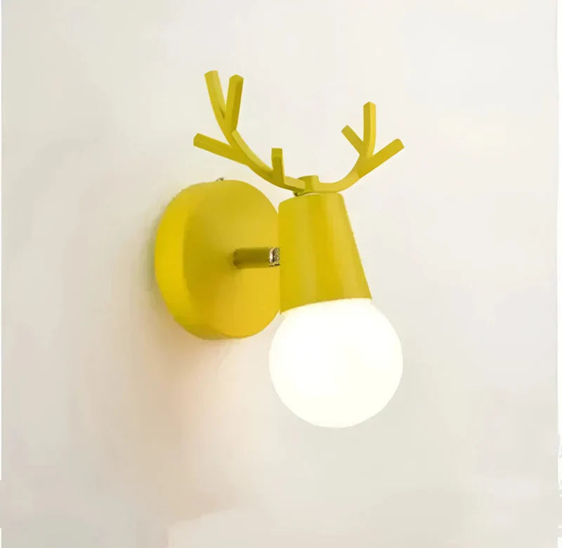 AntlerGlow - Scandinavian LED Wall Light with Rustic Charm