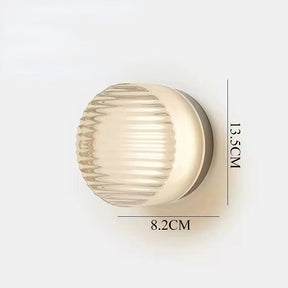 LumiGlow – Modern Round LED Wall Light with Frosted Glass Diffuser