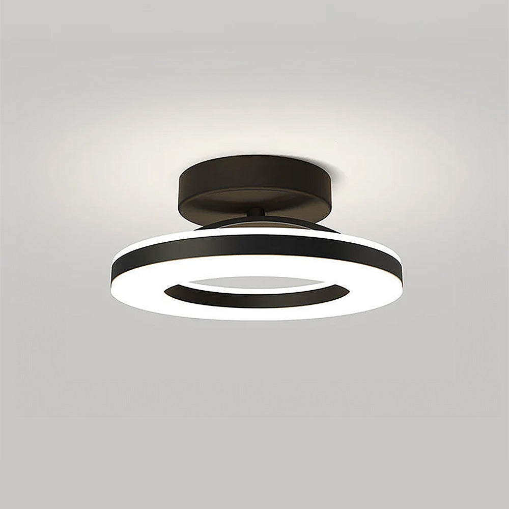 LuxeGlow – Modern Iron LED Ceiling Light for a Glamorous Hallway