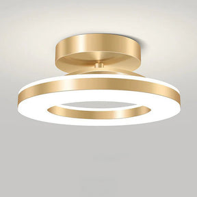 LuxeGlow – Modern Iron LED Ceiling Light for a Glamorous Hallway