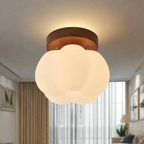 PumpkinGlow – Playful and Modern Flush Ceiling Lamp for Any Room