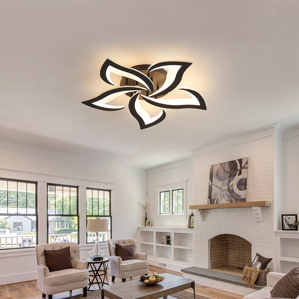 Florentia - Modern LED Ceiling Light with Floral Design