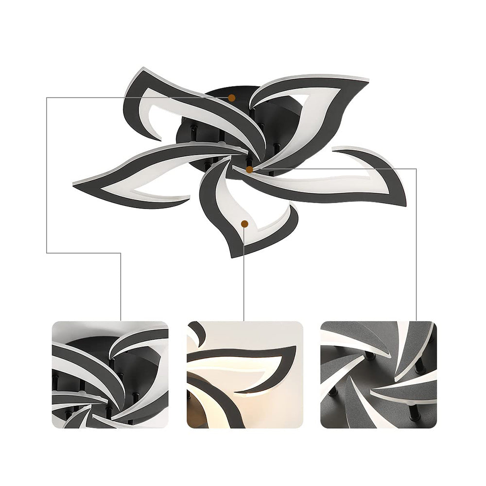 Florentia - Modern LED Ceiling Light with Floral Design