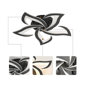 Florentia - Modern LED Ceiling Light with Floral Design