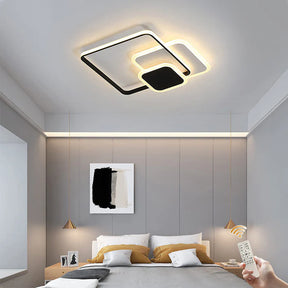 RoundGlow – Elegant LED Flush Mount Ceiling Light for a Sophisticated Bedroom