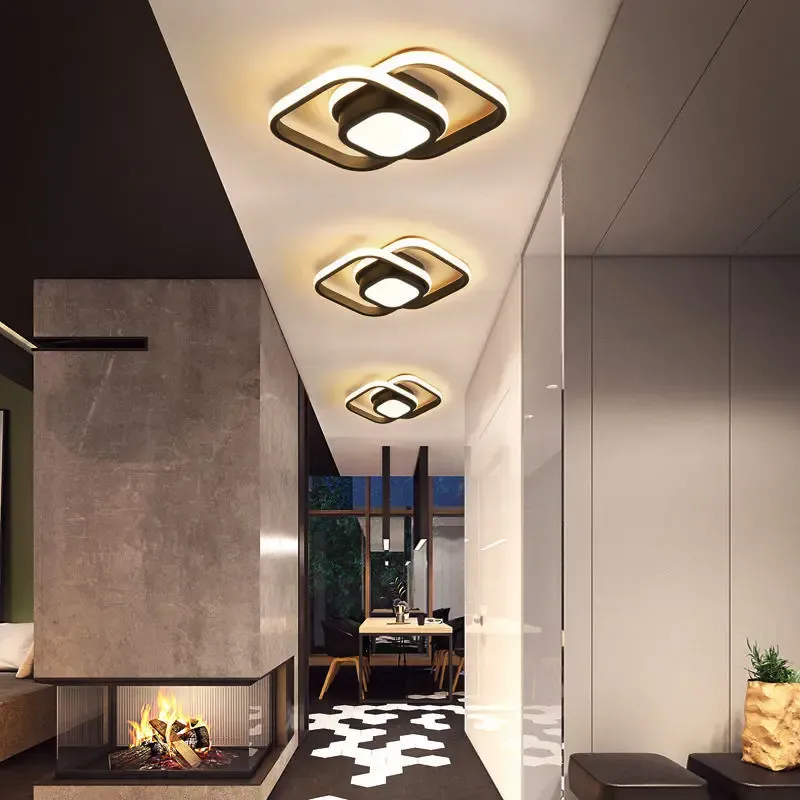 LunaGlow - Minimalist Double Ring LED Ceiling Lamp for Modern Interiors