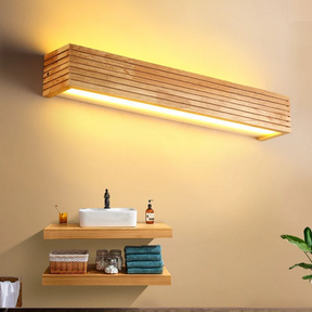 GlowLume - Sleek Rectangular Mirror Wall Light for Modern Bathroom Décor