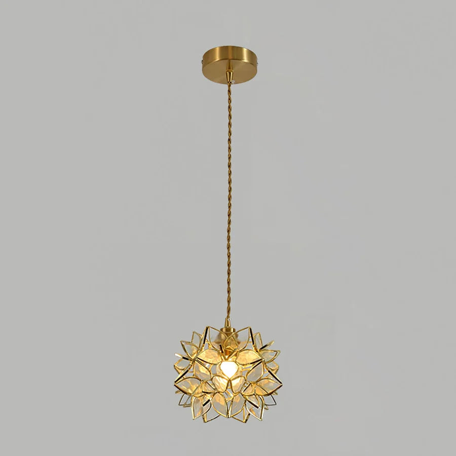 PetalGlow – Decorative Pendant Light with Flower-Like Sculptural Design