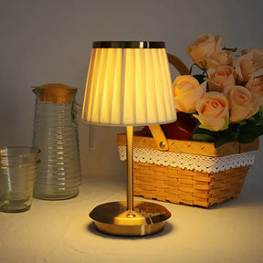 LuxeGlow – Elegant Rechargeable Table Lamp with Warm Dimmable LED Light