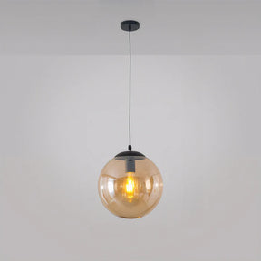 LumiOrb – Nordic Round Glass Pendant Light for a Modern Kitchen