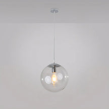 LumiOrb – Nordic Round Glass Pendant Light for a Modern Kitchen