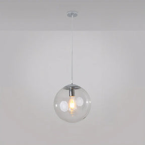 LumiOrb – Nordic Round Glass Pendant Light for a Modern Kitchen