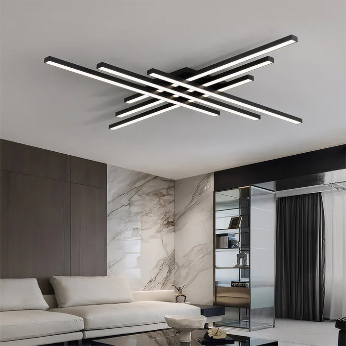 LumeLine – Minimalist LED Ceiling Light with Artistic Linear Design