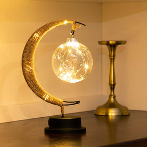 MoonAura - Dreamy moon lamp with soft glow and celestial charm