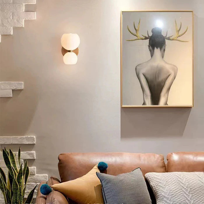 LumeTwin – Modern 2-Head Glass Wall Sconce with a Sleek Design