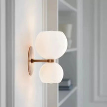 LumeTwin – Modern 2-Head Glass Wall Sconce with a Sleek Design