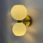 LumeTwin – Modern 2-Head Glass Wall Sconce with a Sleek Design