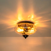 LumoBubble – Modern Glass Ceiling Light with Textured Glow