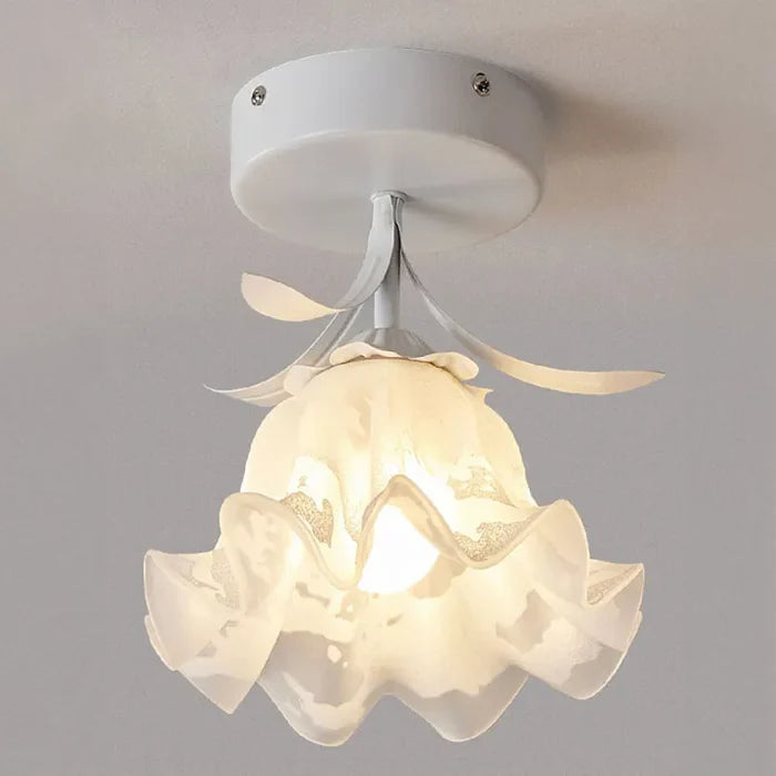 TiffaGlow - Stylish ceiling light with floral design and vintage charm