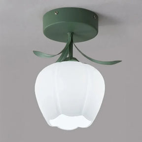 TiffaGlow - Stylish ceiling light with floral design and vintage charm