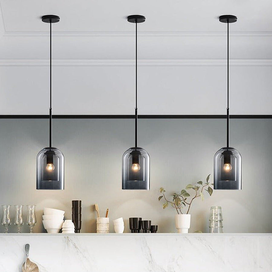 LumiScape - Modern Double Layer Pendant Light for Dining Room and Stylish Interiors