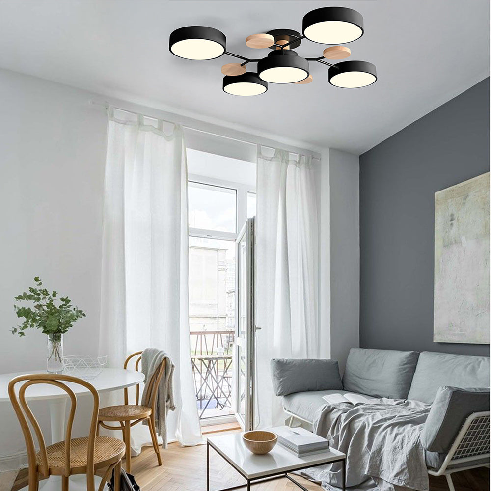 GlowNest - Modern Multi-Arm LED Ceiling Light, Contemporary Statement Piece