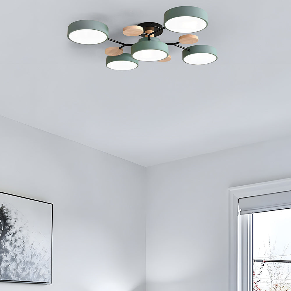 GlowNest - Modern Multi-Arm LED Ceiling Light, Contemporary Statement Piece