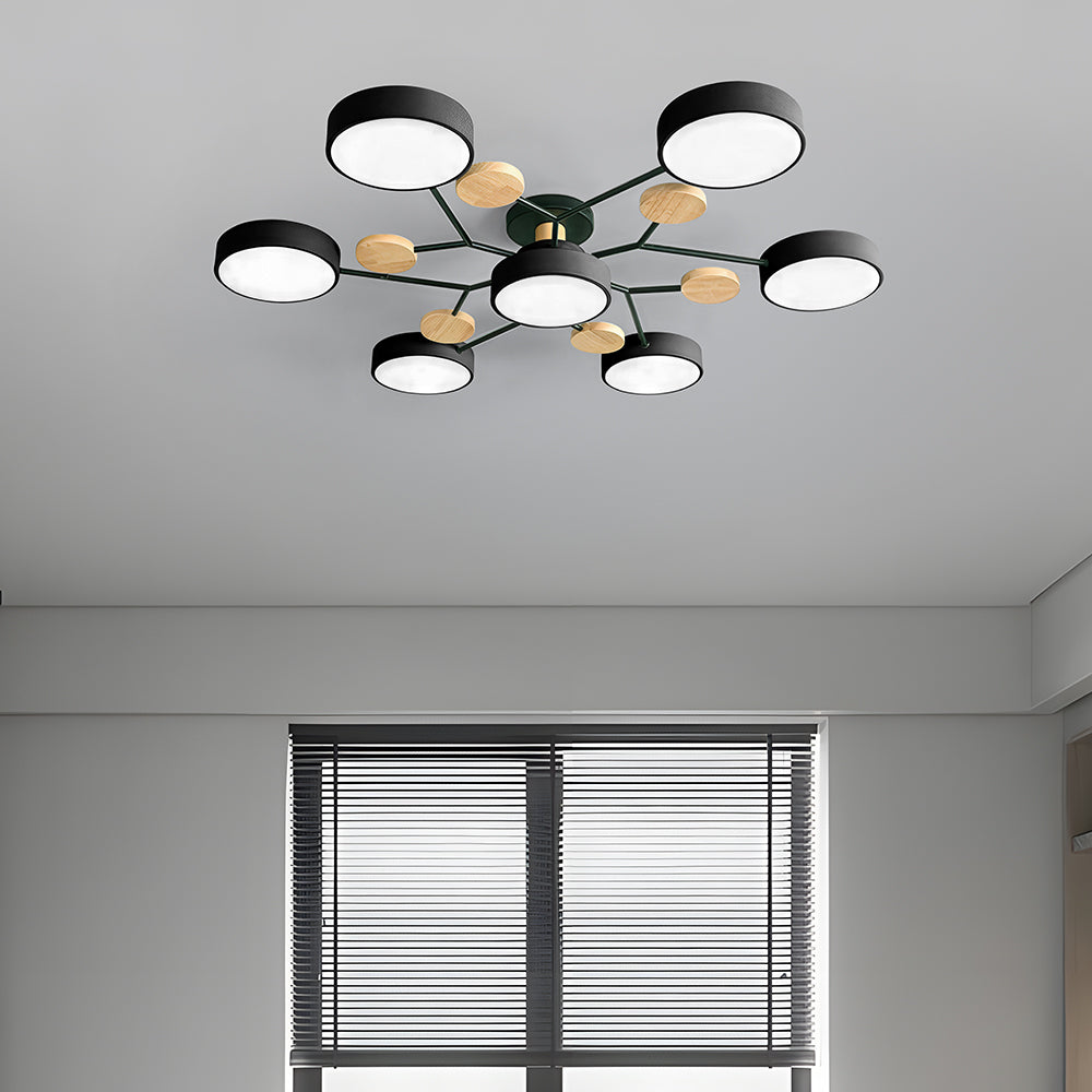 GlowNest - Modern Multi-Arm LED Ceiling Light, Contemporary Statement Piece