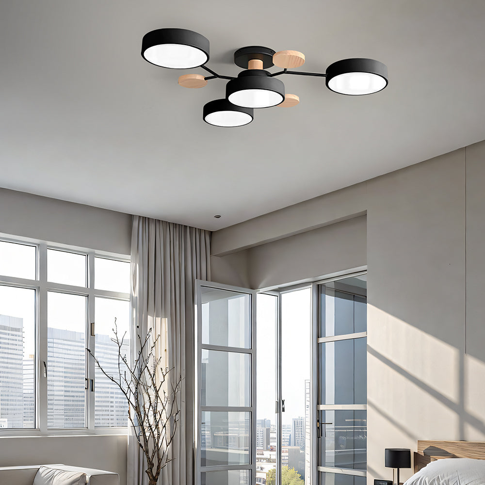 GlowNest - Modern Multi-Arm LED Ceiling Light, Contemporary Statement Piece