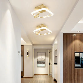 LumiGold - Mini Gold LED Ceiling Light for Luxurious Interiors