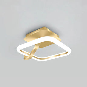 LumiGold - Mini Gold LED Ceiling Light for Luxurious Interiors