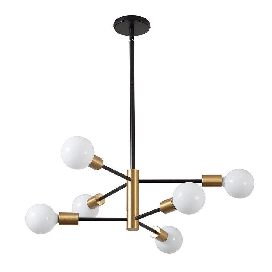 GlowLift - Modern Adjustable Ceiling Light for Living Room with Chandelier Design