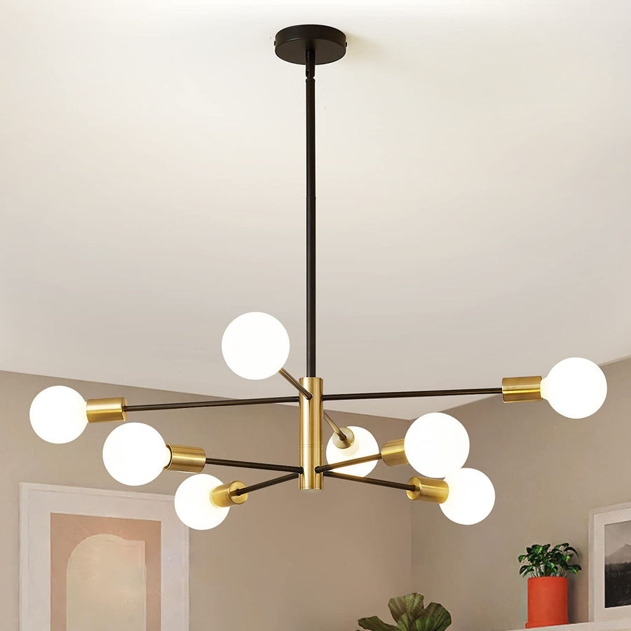 GlowLift - Modern Adjustable Ceiling Light for Living Room with Chandelier Design