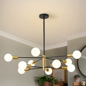 GlowLift - Modern Adjustable Ceiling Light for Living Room with Chandelier Design