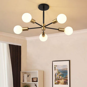 GlowLift - Modern Adjustable Ceiling Light for Living Room with Chandelier Design