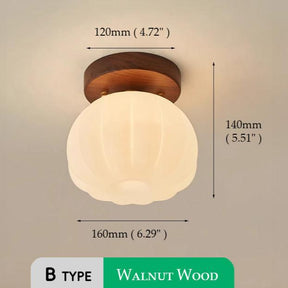 PumpkinGlow – Playful and Modern Flush Ceiling Lamp for Any Room